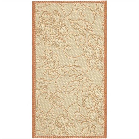 Safavieh 2 Ft. X 3 Ft. -7 In. Accent Indoor-Outdoor Courtyard- Natural And Terra- Machine Made Rug CY2726-3201-2